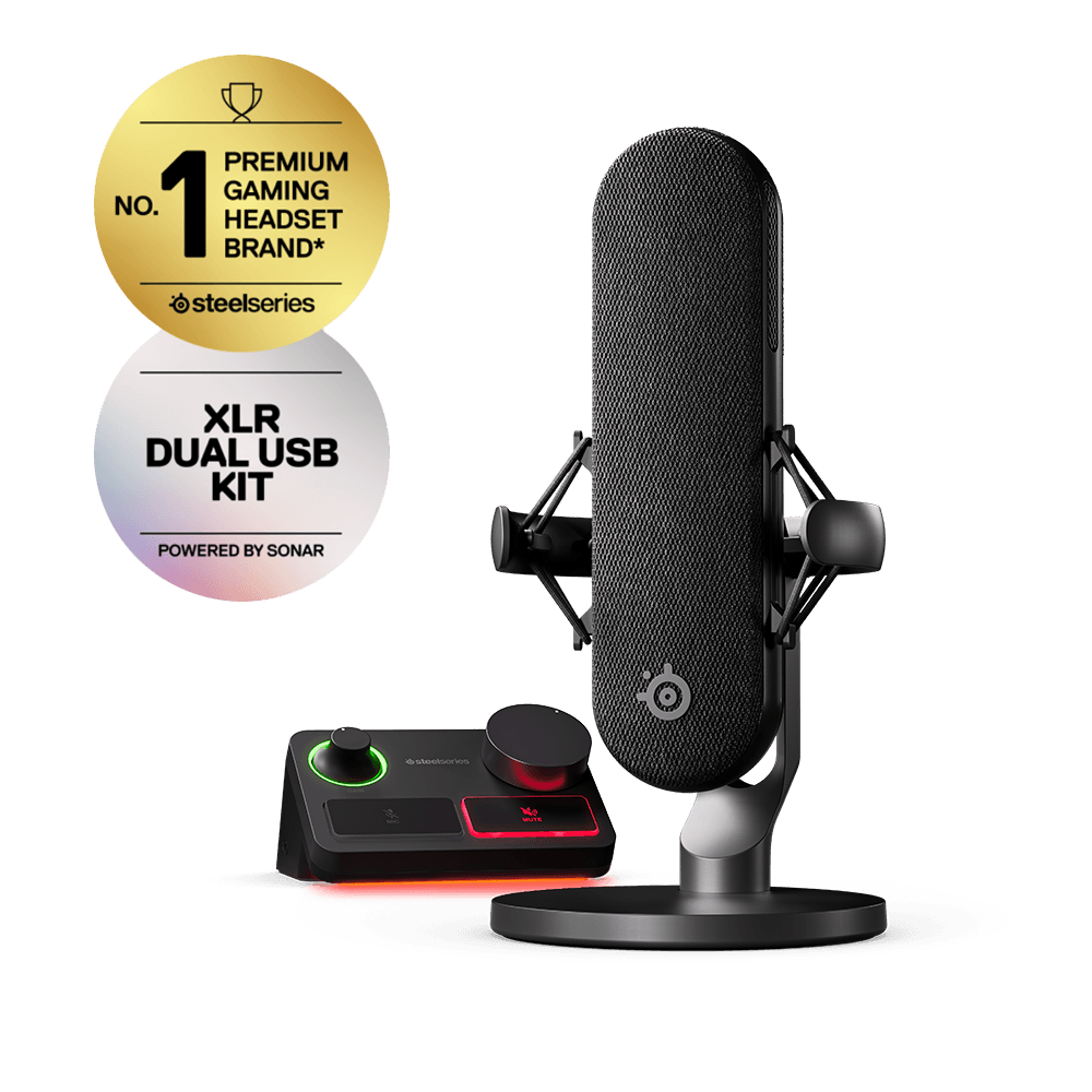 Microfone Alias Pro - Gamer De Mesa Condensador Steelseries Alias