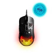 Mouse Gamer Steelseries Aerox 5, RGB, 18.000 DPI, USB-C, Preto - 62401