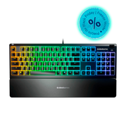 Teclado Mecânico Gamer Steelseries Apex 7, Switch Red, US, Anti-Ghosting, Preto - 64636