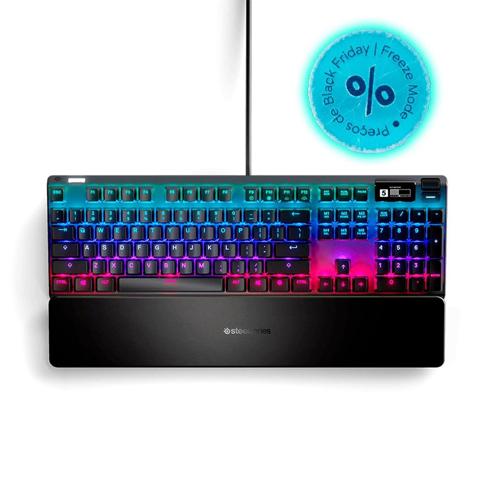 Teclado Mecânico Gamer Steelseries Apex PRO, RGB, Switch OmniPoint, US - 64626