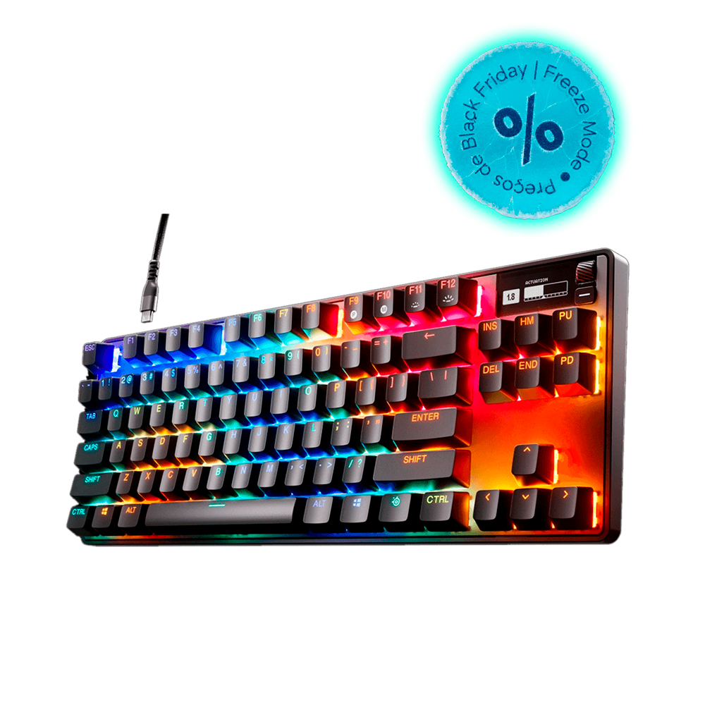 Teclado Mecânico Gamer Steelseries Apex PRO TKL, RGB, Switch OmniPoint, US - 64856