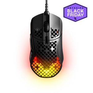 Mouse Gamer Steelseries Aerox 5, RGB, 18.000 DPI, USB-C, Preto - 62401