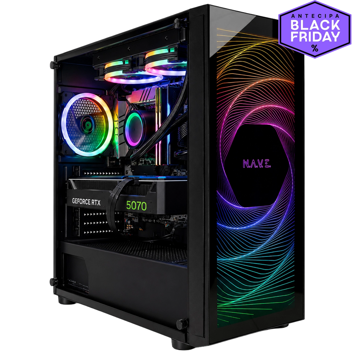 PC Gamer NAVE ORBITA IA70P INTEL ULTRA 7 270K PLUS, Windows 11 Home, RTX 5070