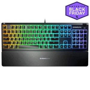 Teclado Apex 3 Steelseries, RGB, Anti-Ghosting, Switches Whisper-Quiet, BR - 64796