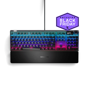 Teclado Apex 5 Steelseries, Hybrid Mechanical RGB, OLED Smart Display - 64532