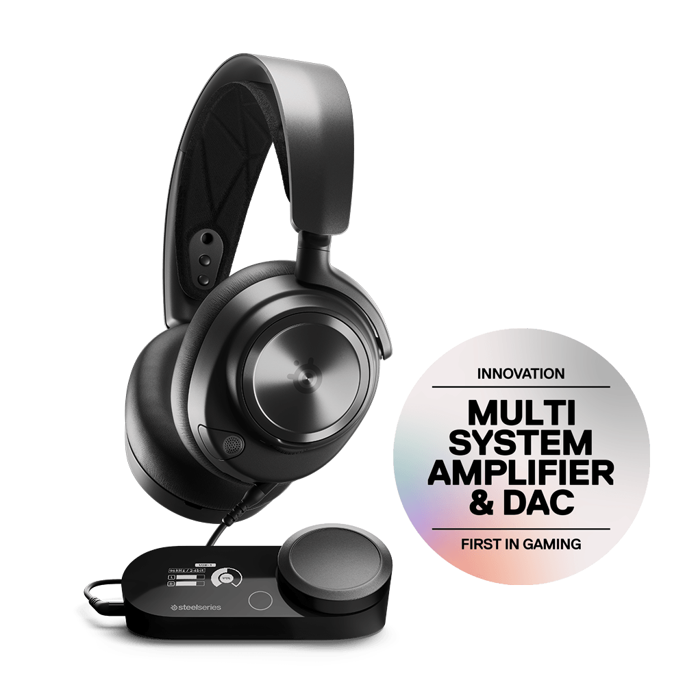Headset Steelseries Arctis Nova Pro, Drivers 40mm, Hi-Res Audio, Preto - 61527