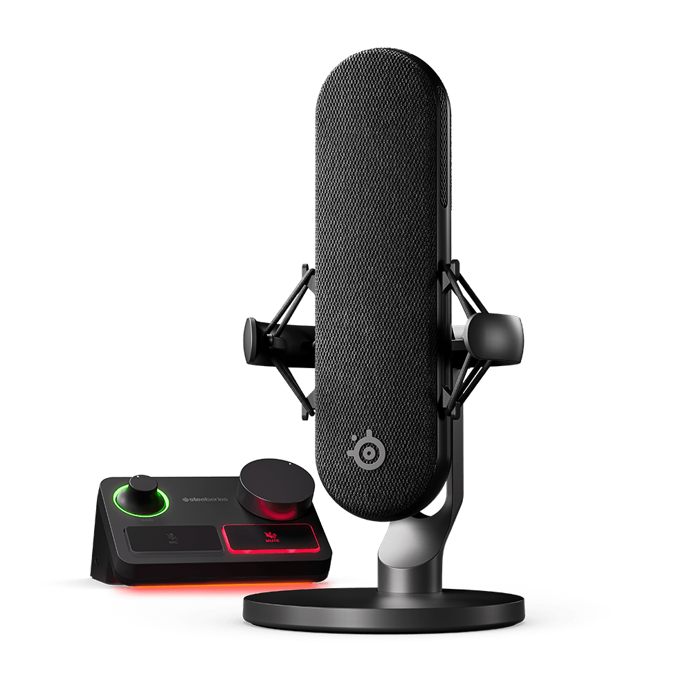 Microfone Alias Pro - Gamer De Mesa Condensador Steelseries Alias Pro, RGB, USB-C - Streamer Podcast - 61596