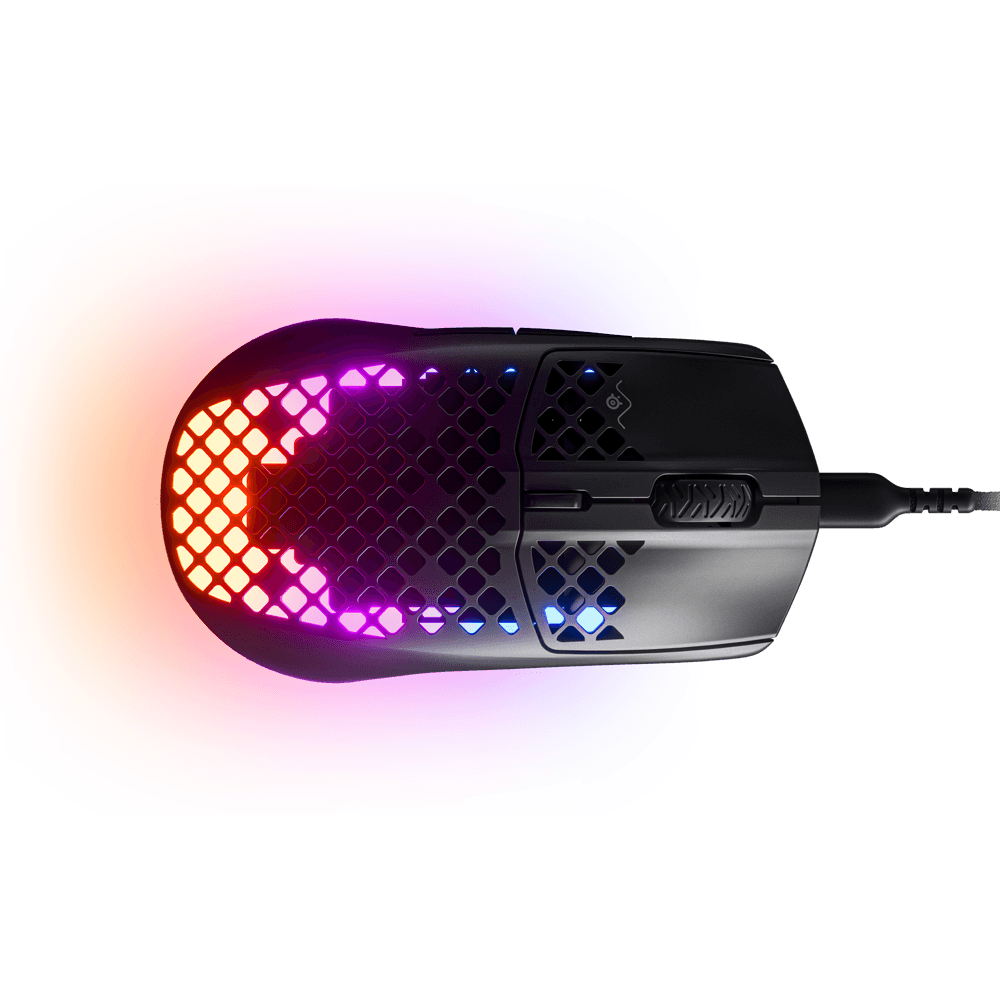 Mouse Gamer Steelseries Aerox 3, RGB, 8.500 CPI, USB-C, Preto - 62611