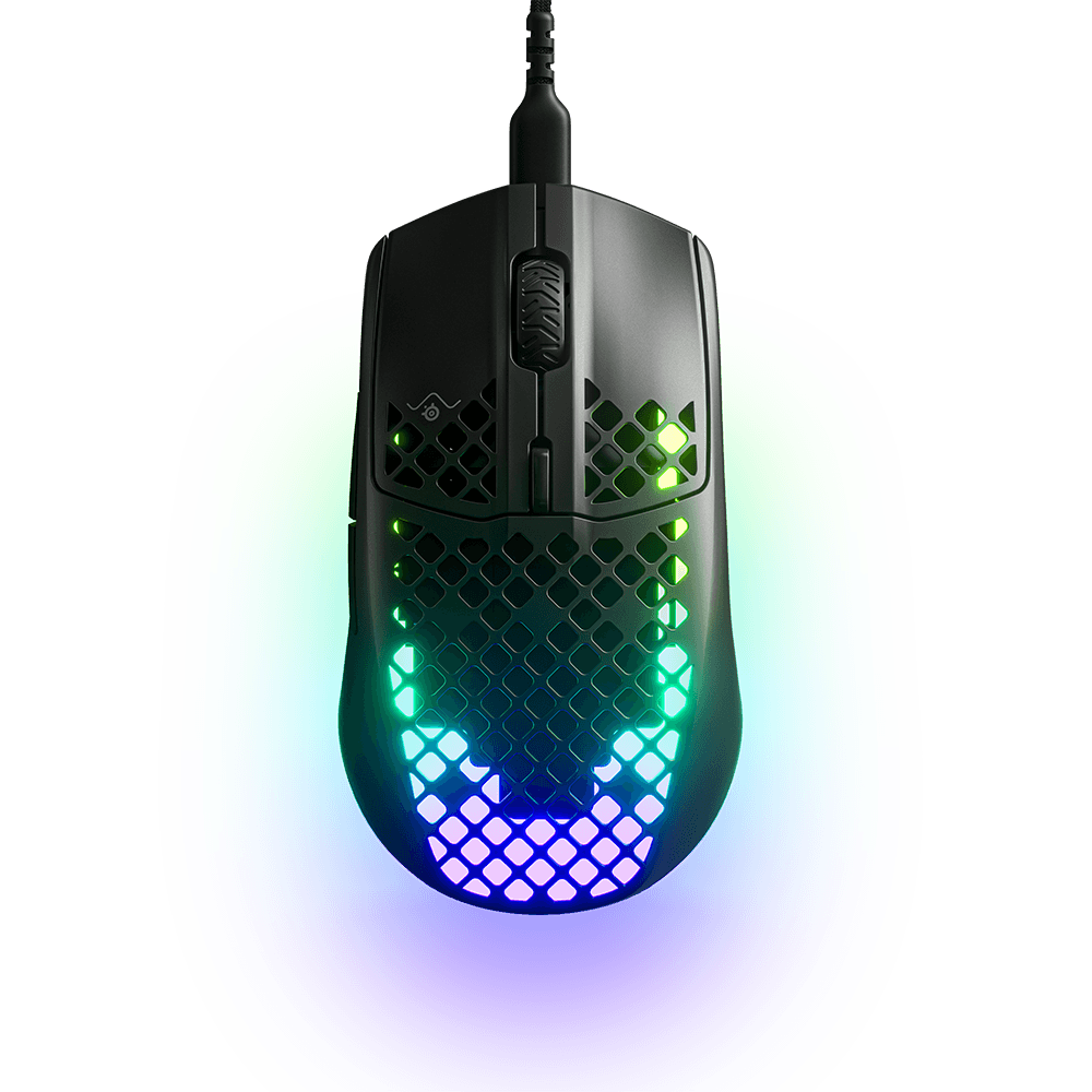 Mouse Gamer Steelseries Aerox 3, RGB, 8.500 CPI, USB-C, Preto - 62611