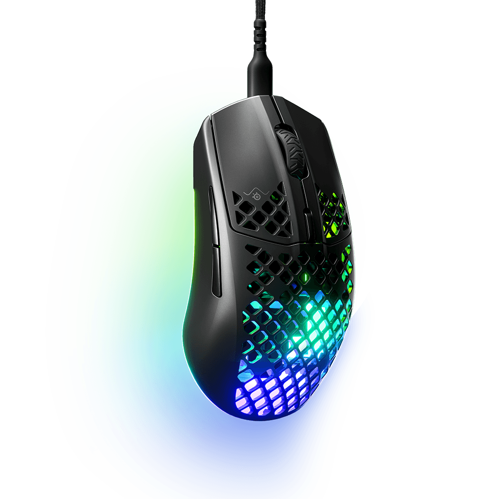 Mouse Gamer Steelseries Aerox 3, RGB, 8.500 CPI, USB-C, Preto - 62611