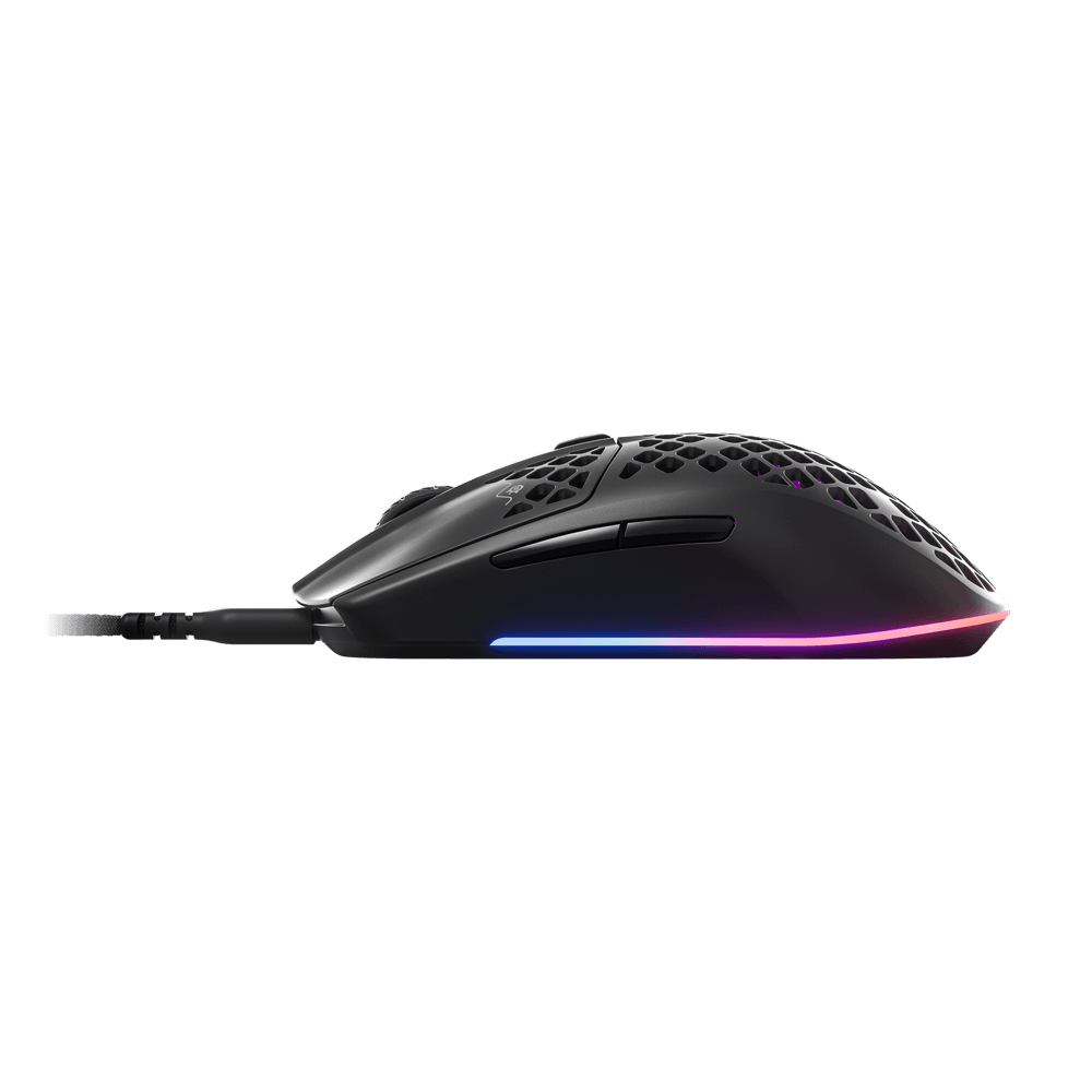 Mouse Gamer Steelseries Aerox 3, RGB, 8.500 CPI, USB-C, Preto - 62611