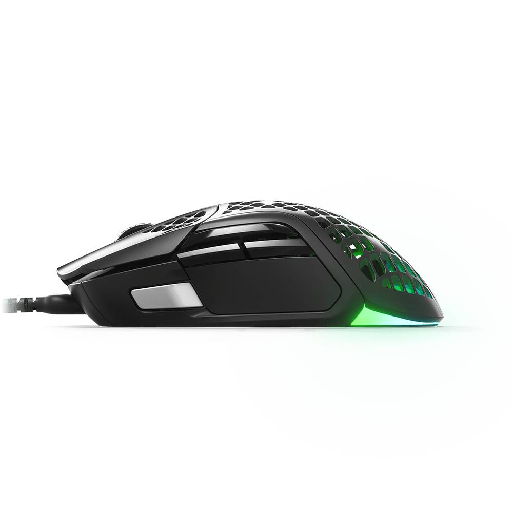 Mouse Gamer Steelseries Aerox 5, RGB, 18.000 DPI, USB-C, Preto - 62401