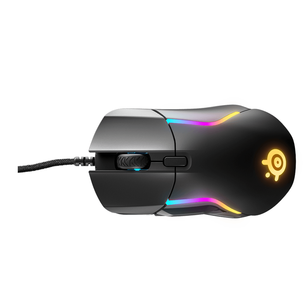 Mouse Gamer Steelseries Rival 5 9 botões programáveis - 18.000 CPI – Preto - 62551