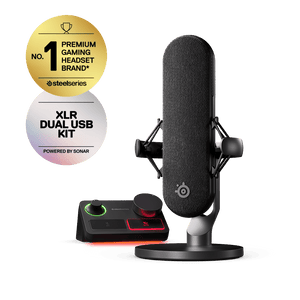Microfone Alias Pro - Gamer De Mesa Condensador Steelseries Alias Pro, RGB, USB-C - Streamer Podcast - 61596