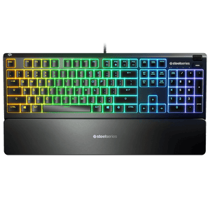 Teclado Apex 3 Steelseries, RGB, Anti-Ghosting, Switches Whisper-Quiet, BR - 64796