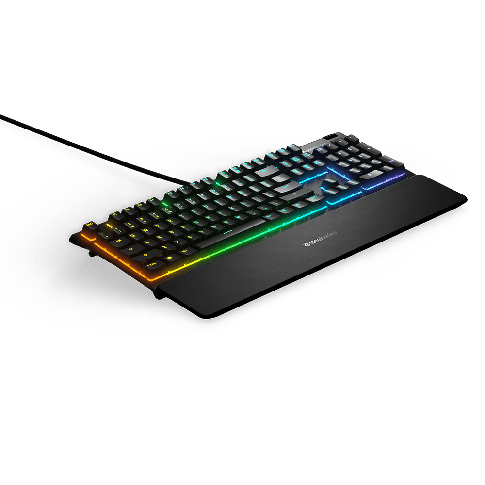 Teclado Apex 3 Steelseries, RGB, Anti-Ghosting, Switches Whisper-Quiet, BR - 64796