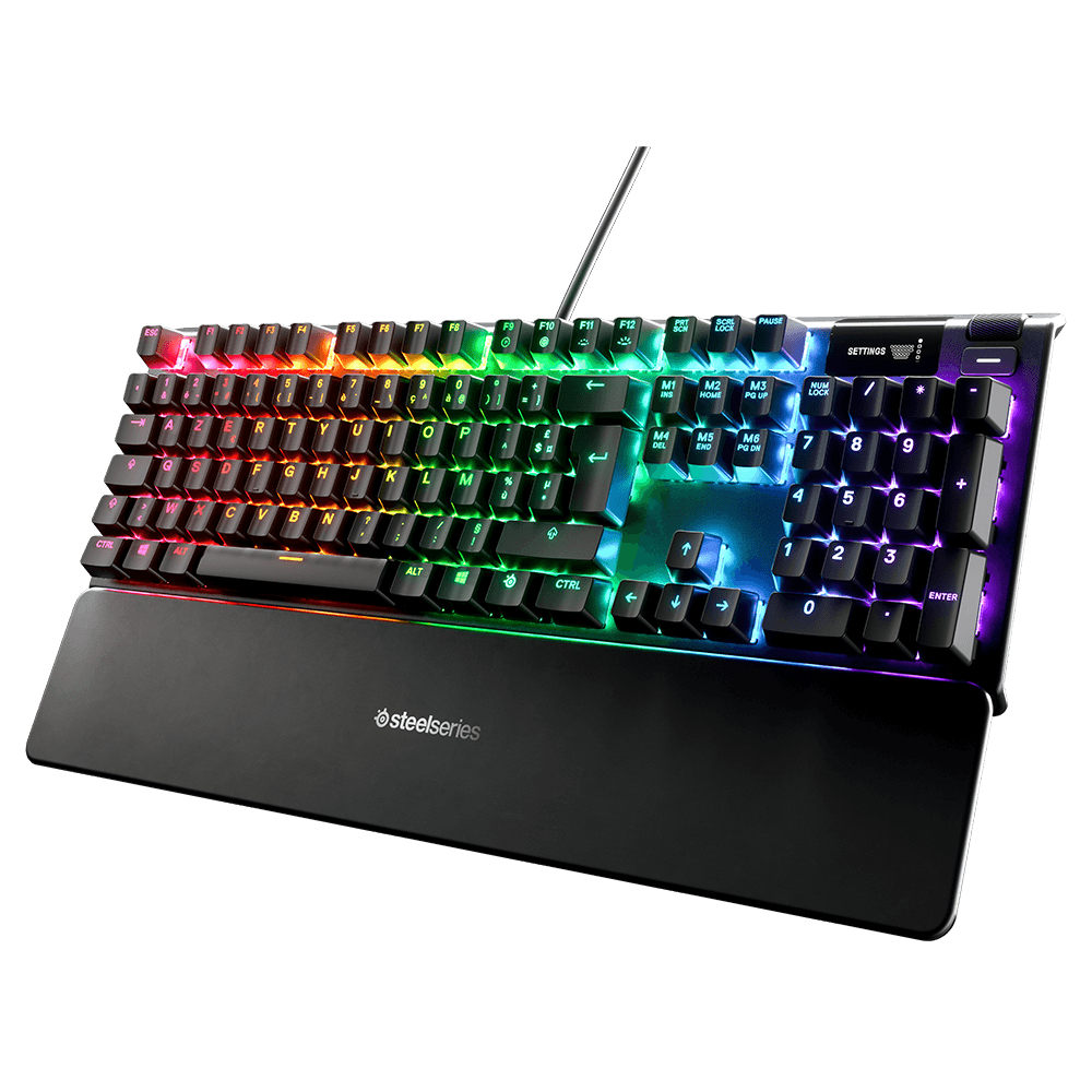 Teclado Apex 5 Steelseries, Hybrid Mechanical RGB, OLED Smart Display - 64532