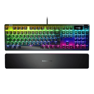 Teclado Mecânico Gamer Steelseries Apex 7, Switch Red, US, Anti-Ghosting, Preto - 64636
