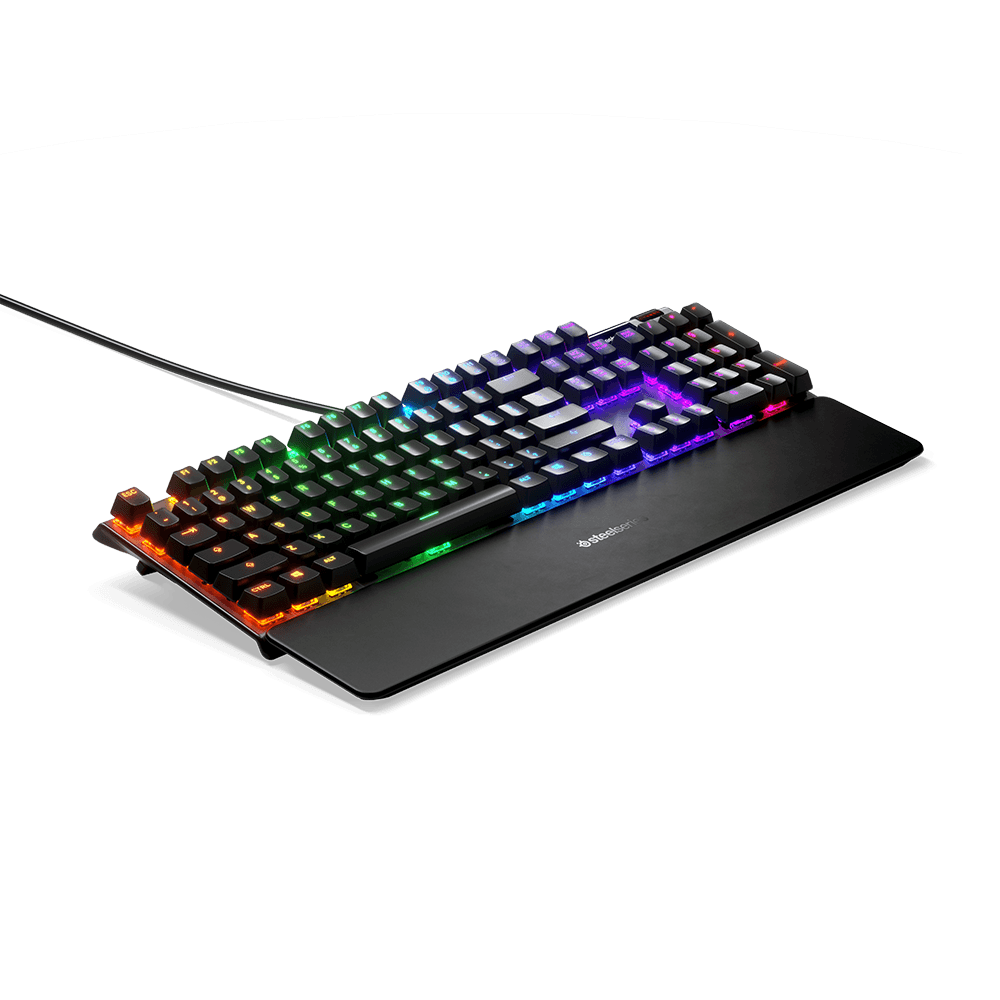 Teclado Mecânico Gamer Steelseries Apex 7, Switch Red, US, Anti-Ghosting, Preto - 64636