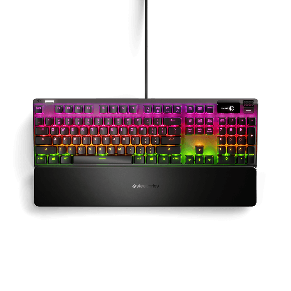 Teclado Mecânico Gamer Steelseries Apex 7, Switch Red, US, Anti-Ghosting, Preto - 64636