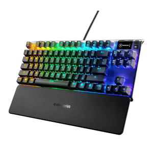 Teclado Mecânico Gamer Steelseries Apex 7, TKL, RGB, Switch Red, Anti-ghosting, US, Preto - 64646