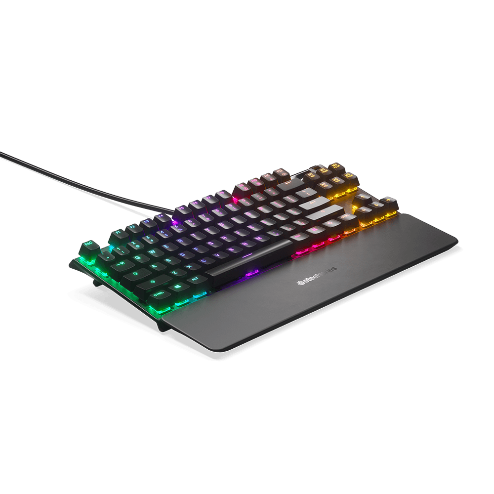 Teclado Mecânico Gamer Steelseries Apex 7, TKL, RGB, Switch Red, Anti-ghosting, US, Preto - 64646